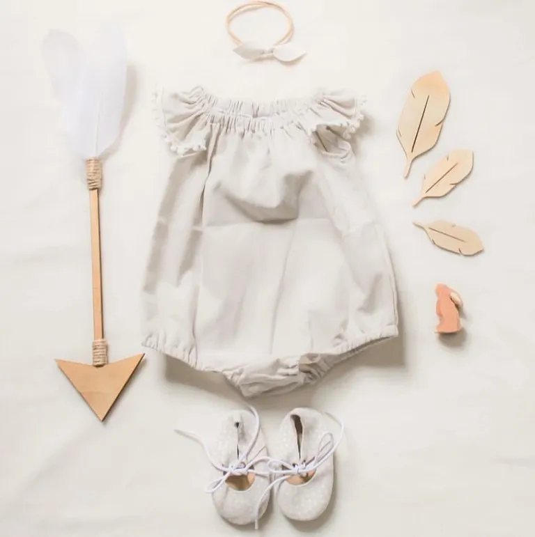 Pebble Romper or Swing Top- organic cotton