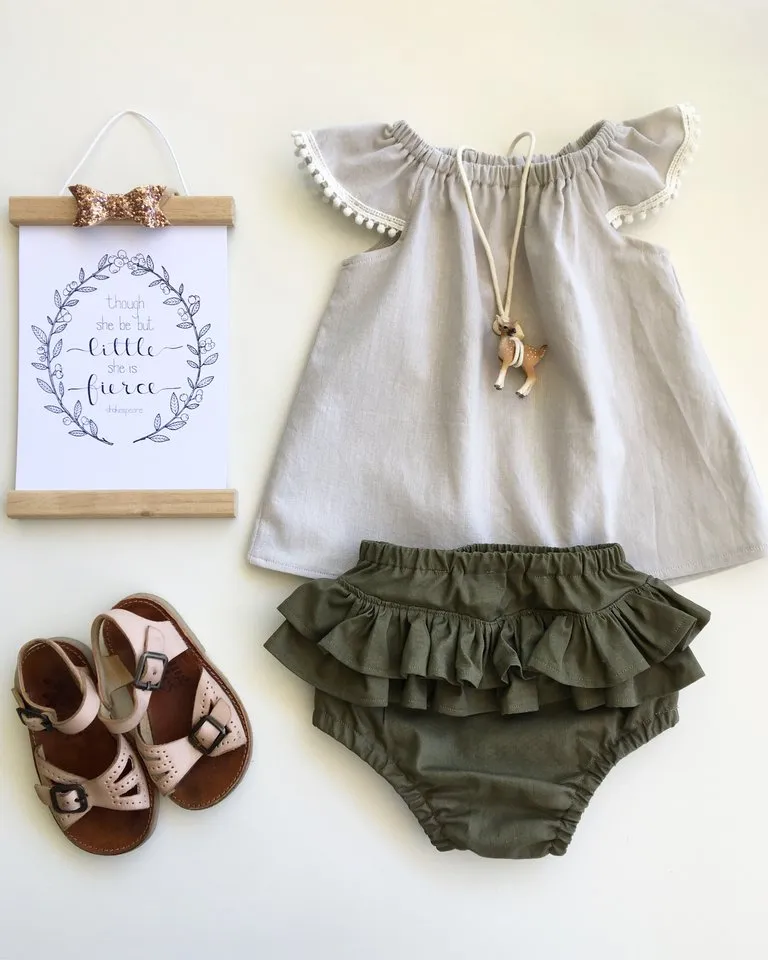 Pebble Romper or Swing Top- organic cotton
