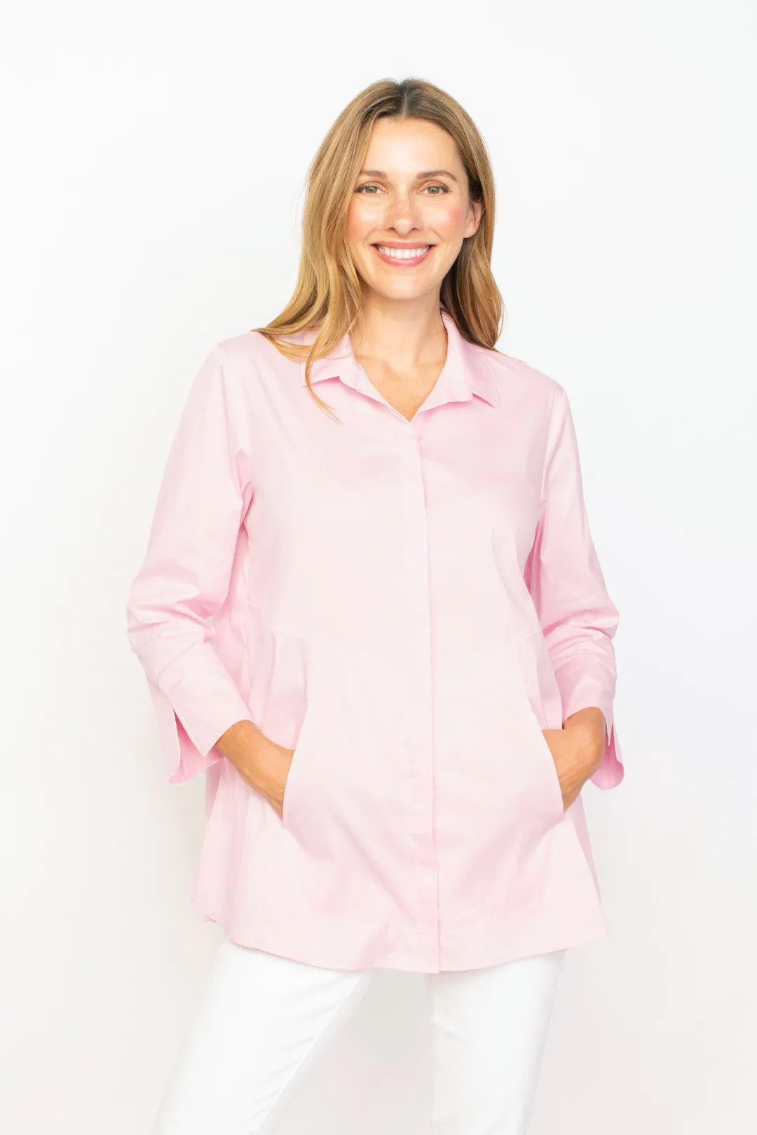 Perfect Travel Hidden Placket Shirt