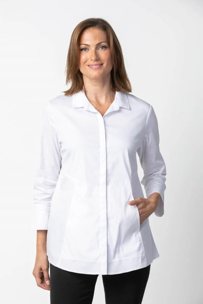 Perfect Travel Hidden Placket Shirt