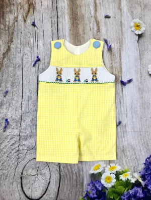 Peter Rabbit yellow gingham Jon Jon
