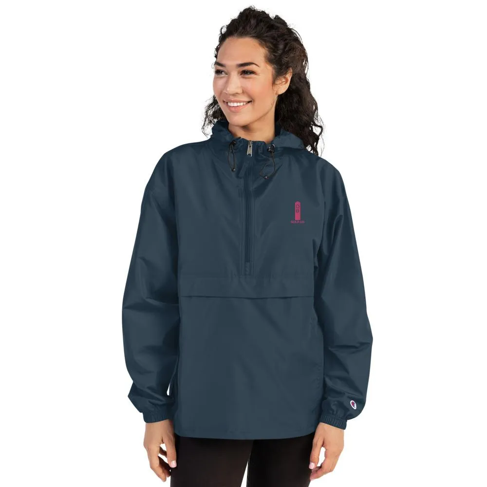 Pink OB Stake Embroidered Champion Packable Jacket