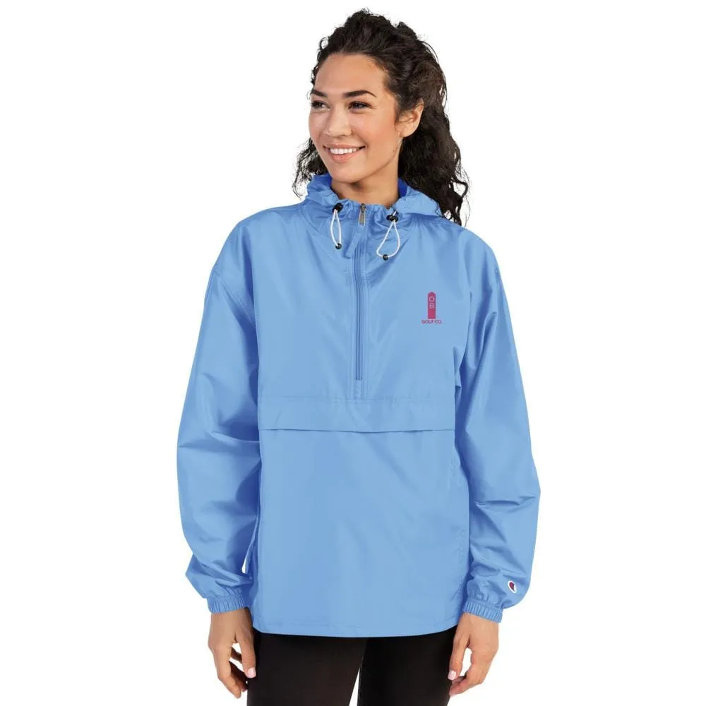Pink OB Stake Embroidered Champion Packable Jacket
