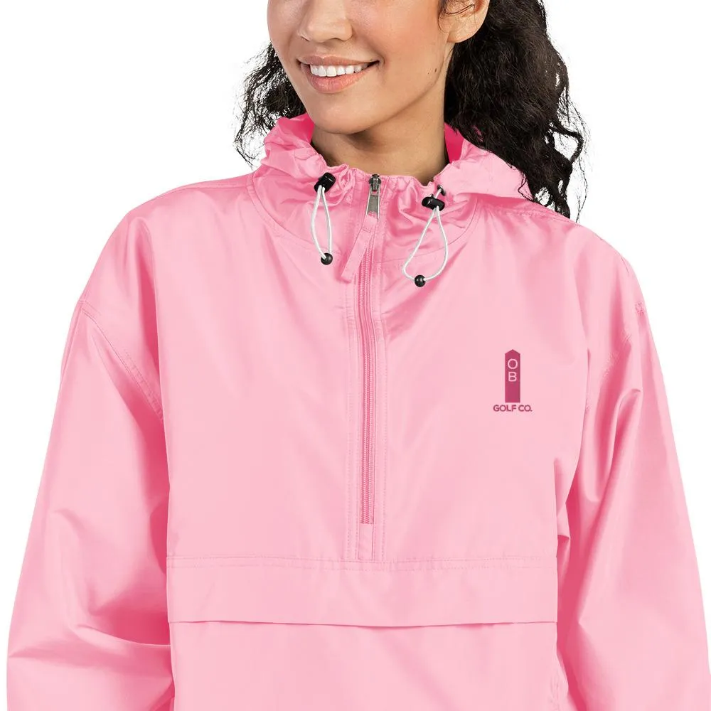 Pink OB Stake Embroidered Champion Packable Jacket