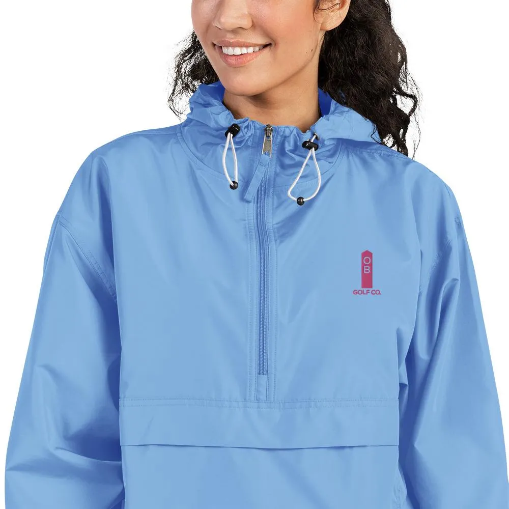 Pink OB Stake Embroidered Champion Packable Jacket