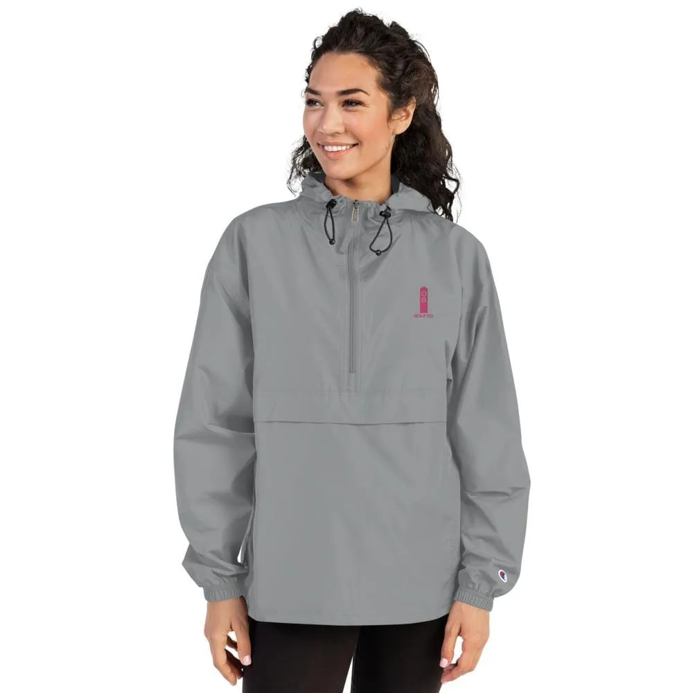 Pink OB Stake Embroidered Champion Packable Jacket