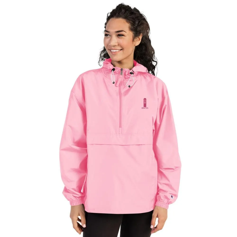 Pink OB Stake Embroidered Champion Packable Jacket