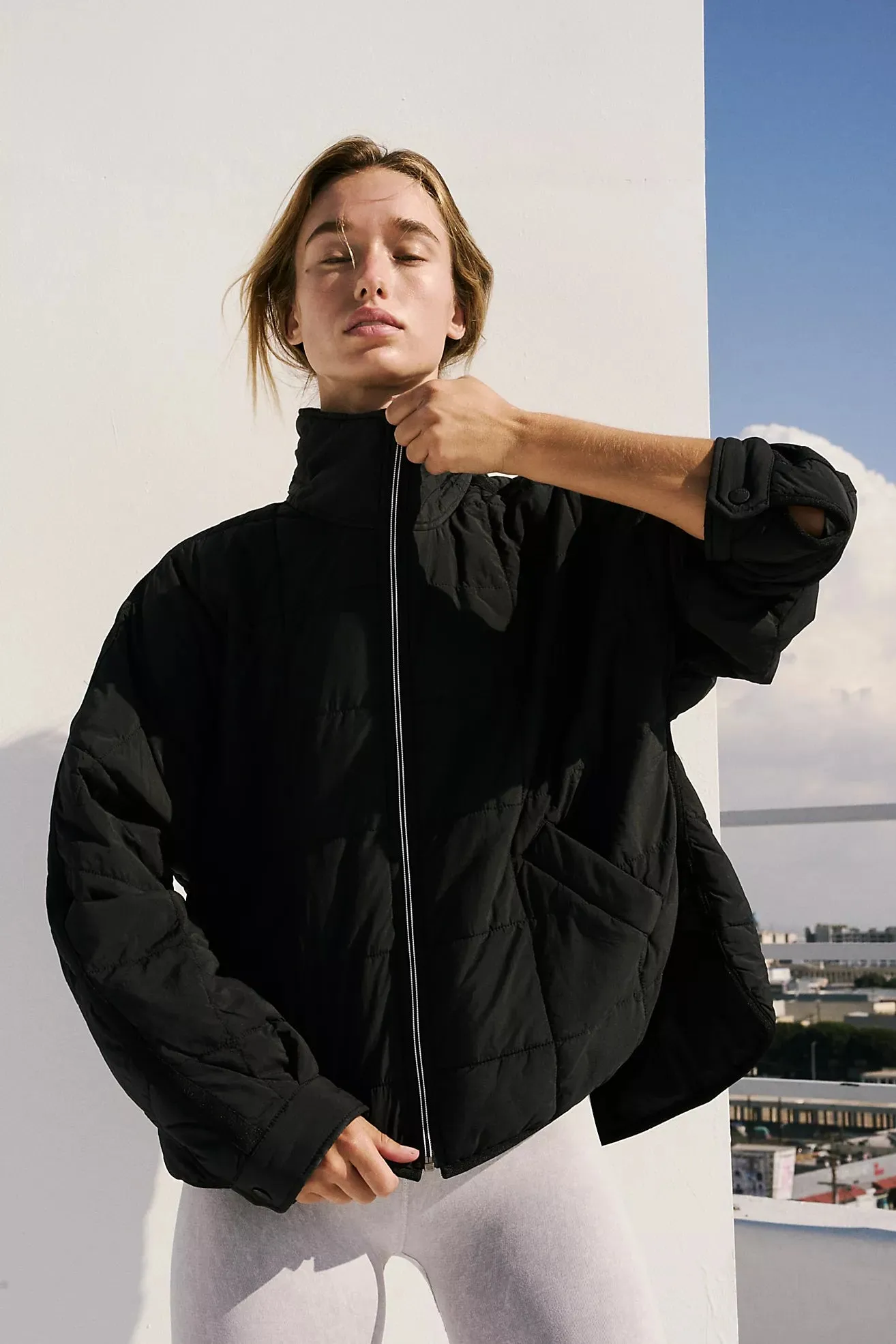 Pippa Packable Puffer Jacket -  Black