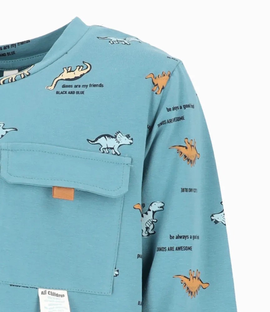 Polera niño con dinosaurios