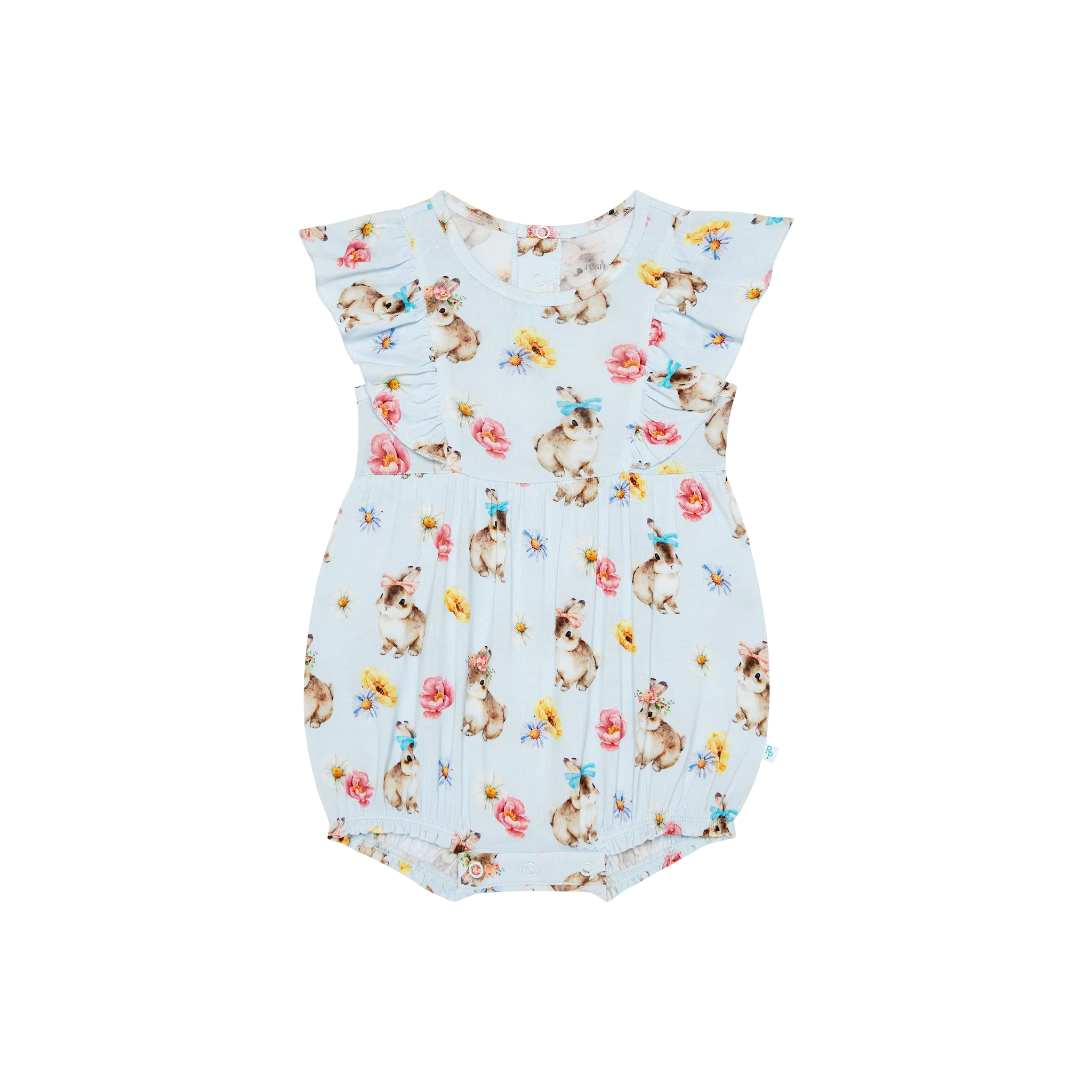 Posh Peanut Tinsley Jane Flutter Sleeve Bubble Romper