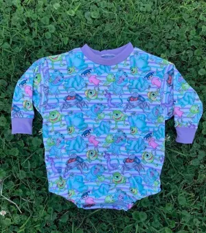 PRE ORDER FALL ROMPER - MONSTERS INC 3-4 WEEK TAT