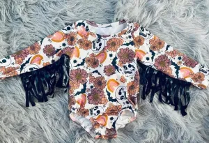 PREORDER BOHO FRINGE ROMPER 4-5 WEEK TAT