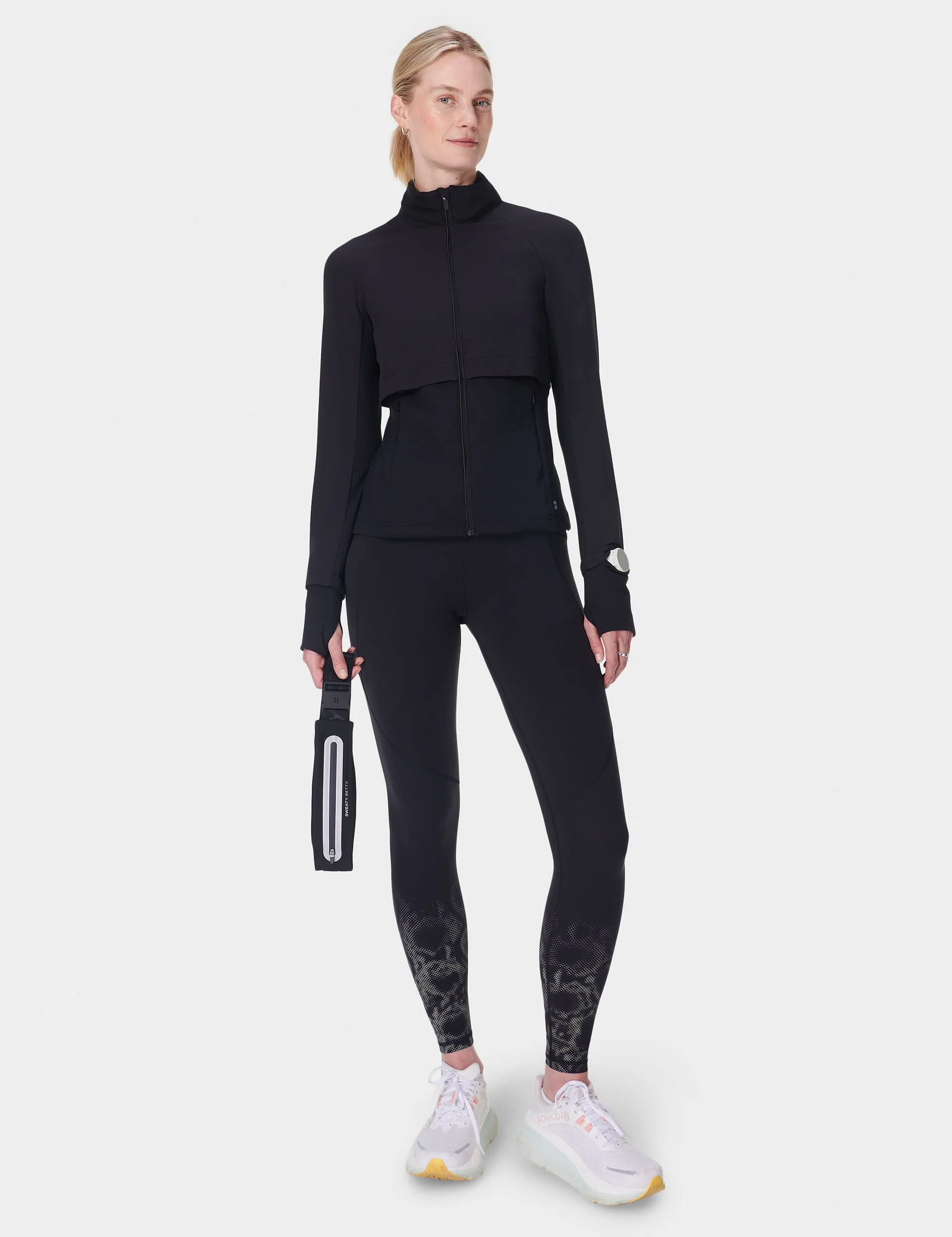 Pro Run Water Resistant Run Jacket - Black