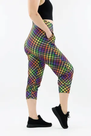 Rainbow Gingham - Hybrid - Pocket Capri Joggers 1.0