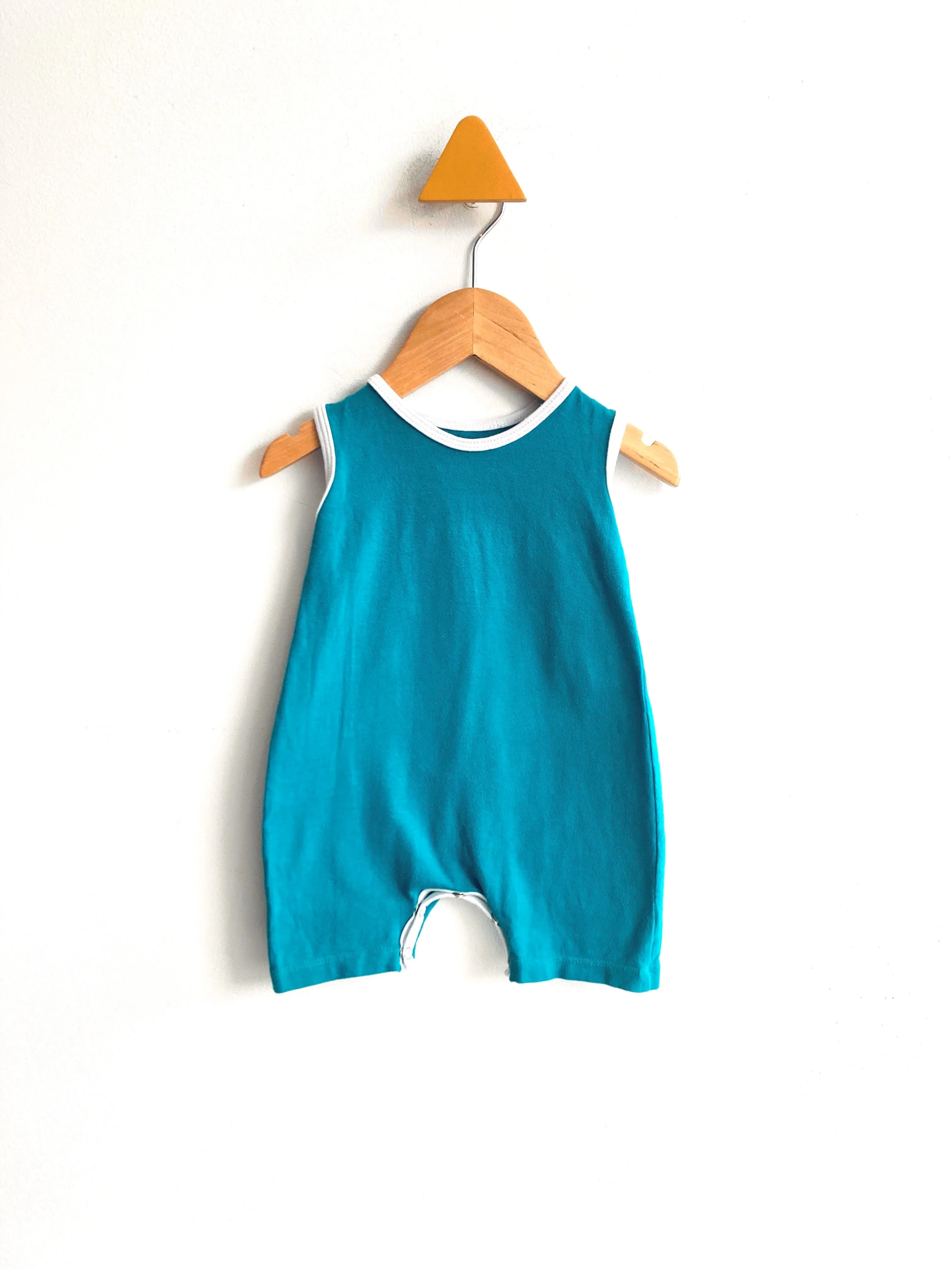 REALLY LOVED Ringer Tank Romper // 6-9m