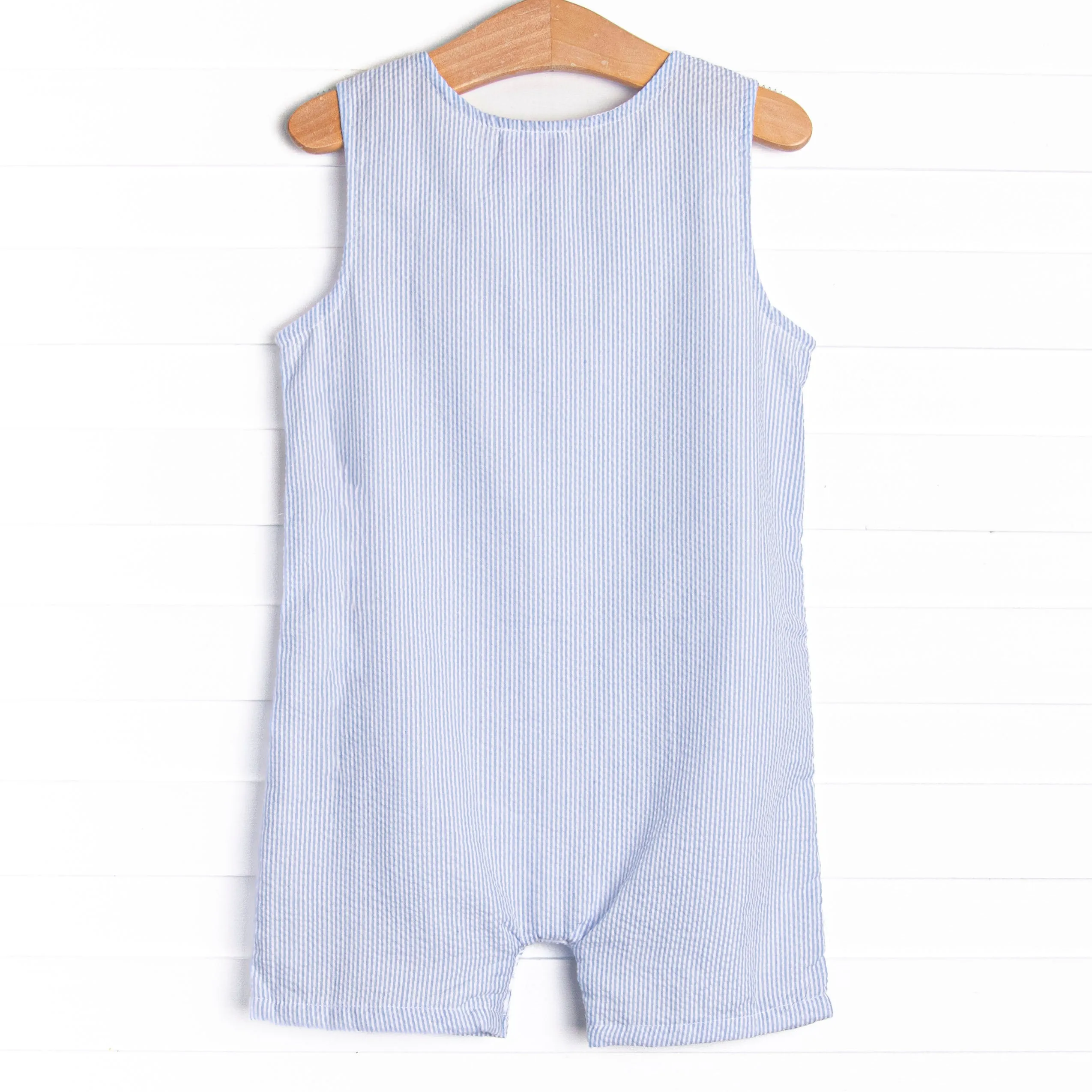 Saltwater Trio Embroidered Jon Jon, Blue