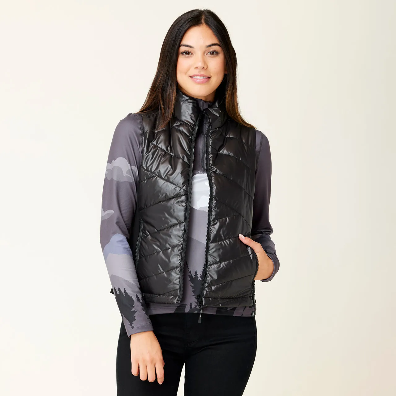 Sela Reversible Vest - Black - SALE