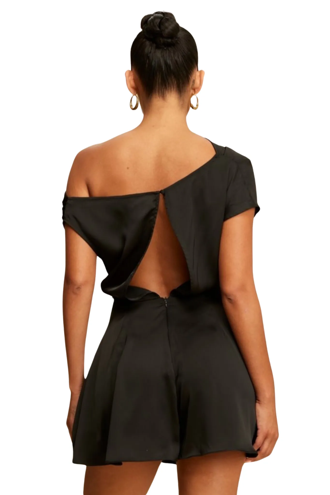 Stacy Satin Drape Romper