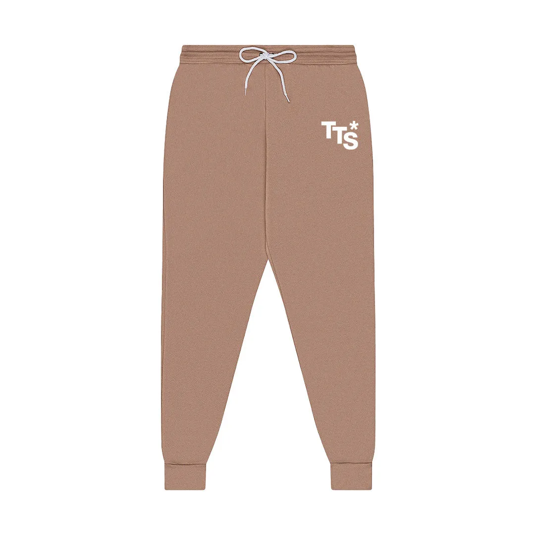 Staggered Joggers Tan