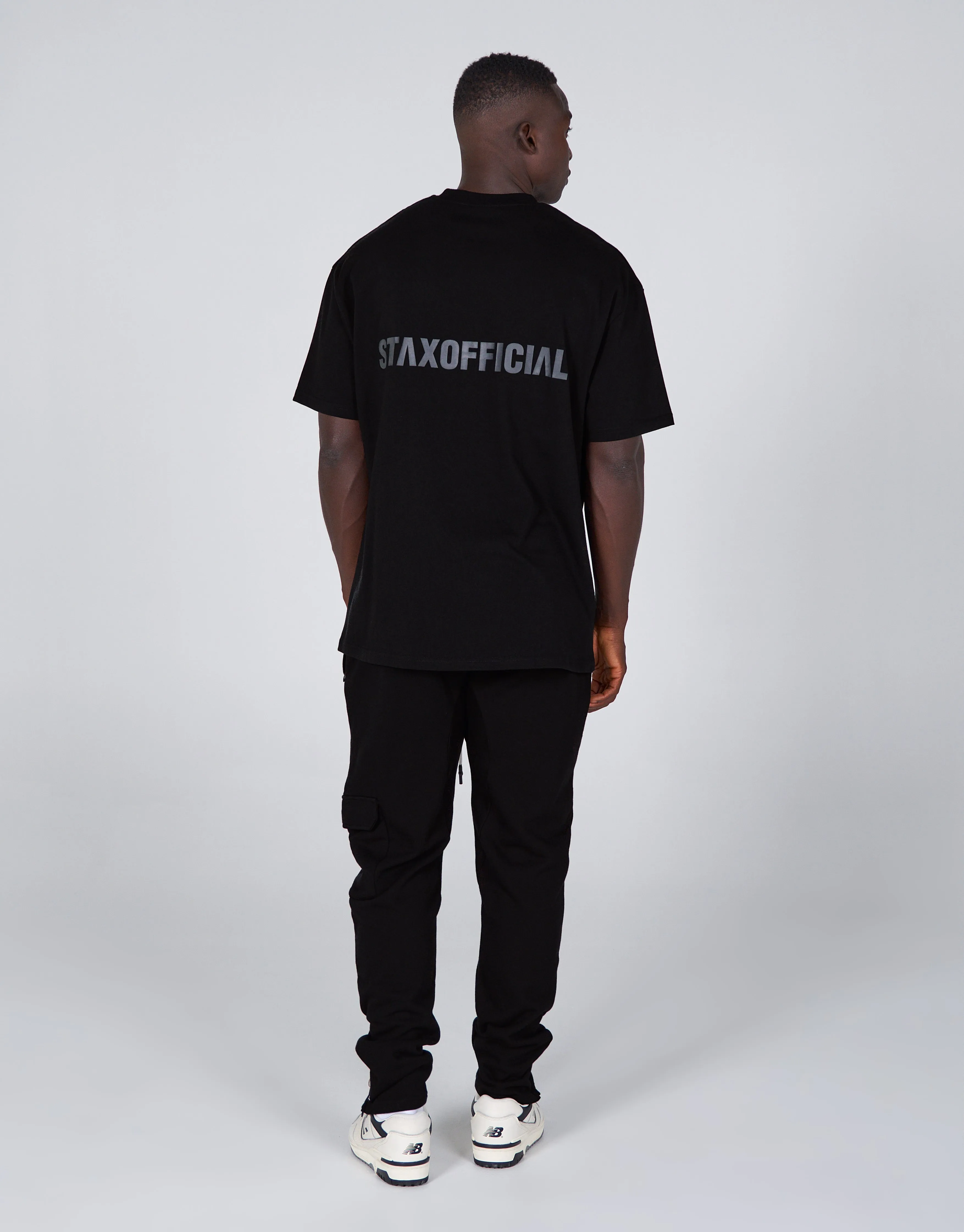 Standard Fit Tee - Black/ Black Logo