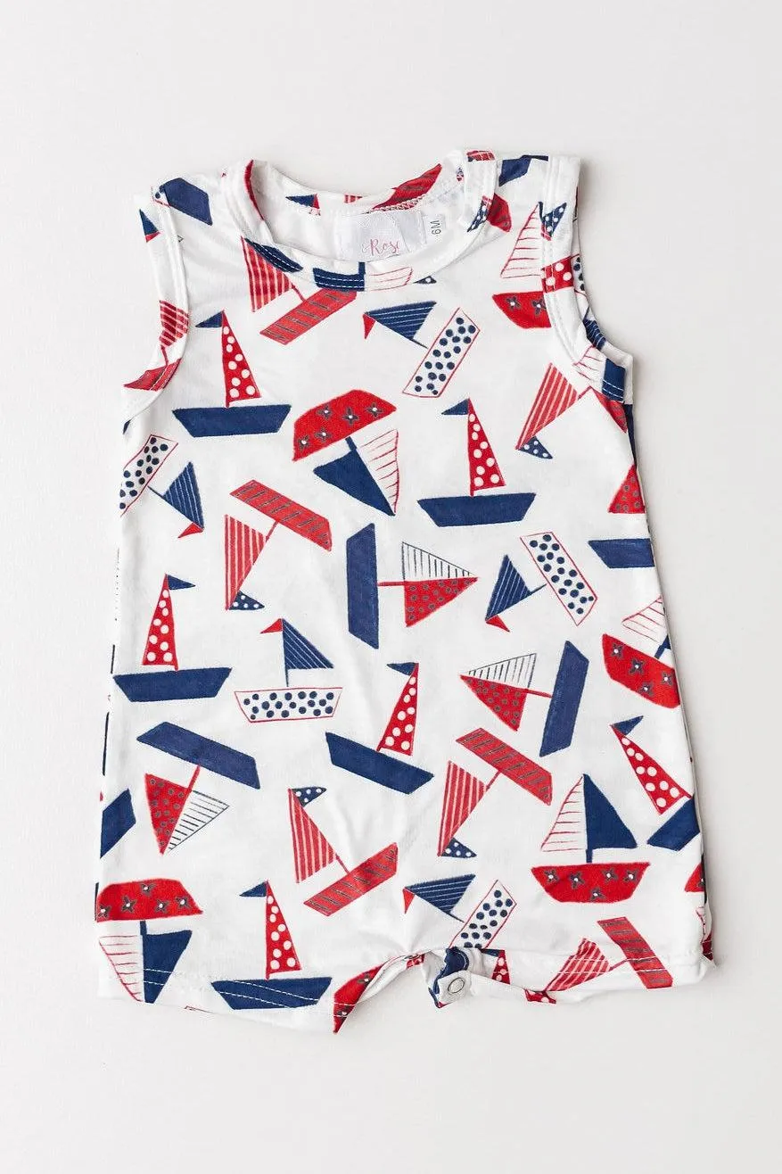 Stars, Stripes & Sails Shorty One-Piece