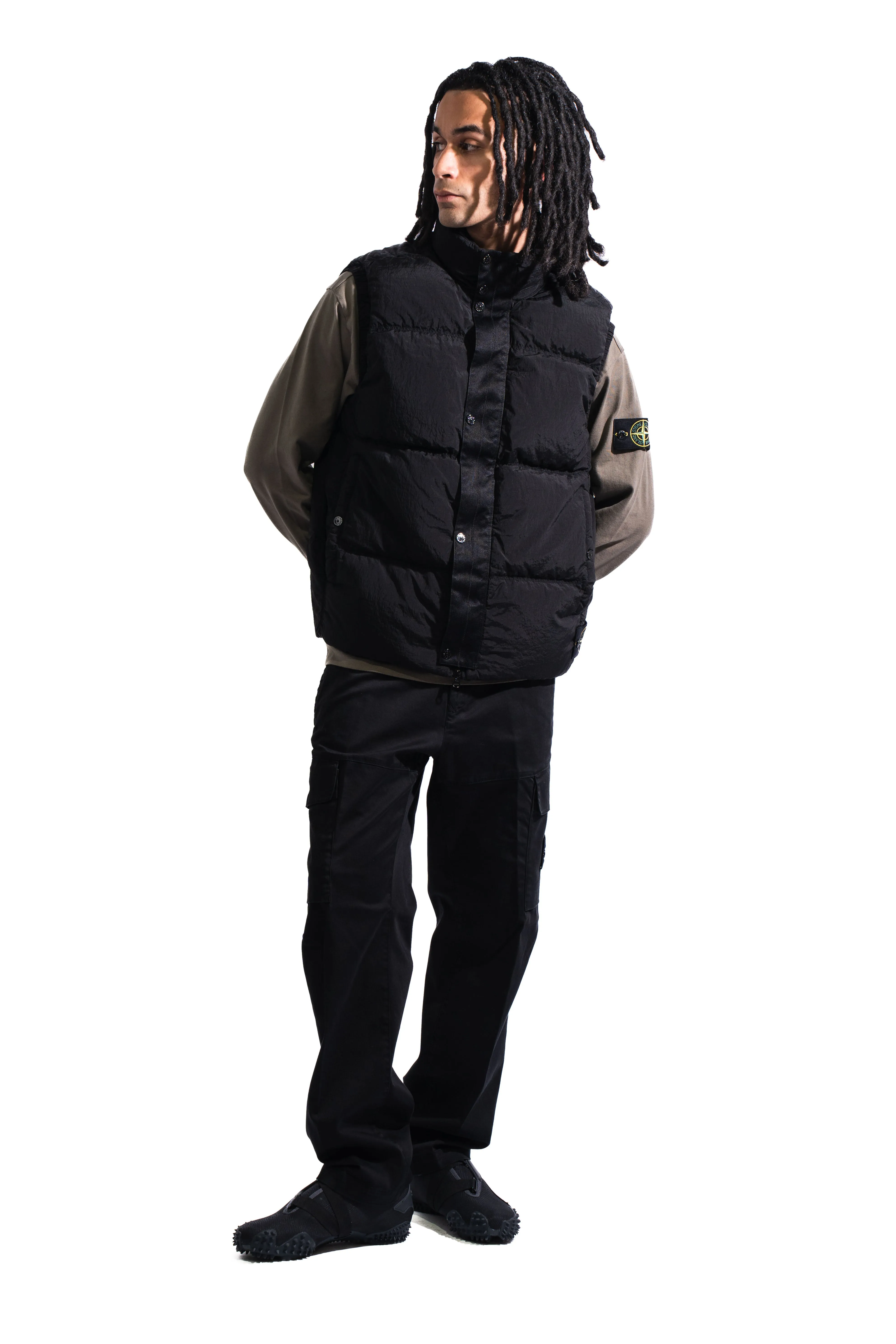 Stone Island 8115G04 Nylon Metal Vest Black