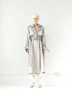 SUSTAINABLE WATER RESISTANT TRENCH COAT