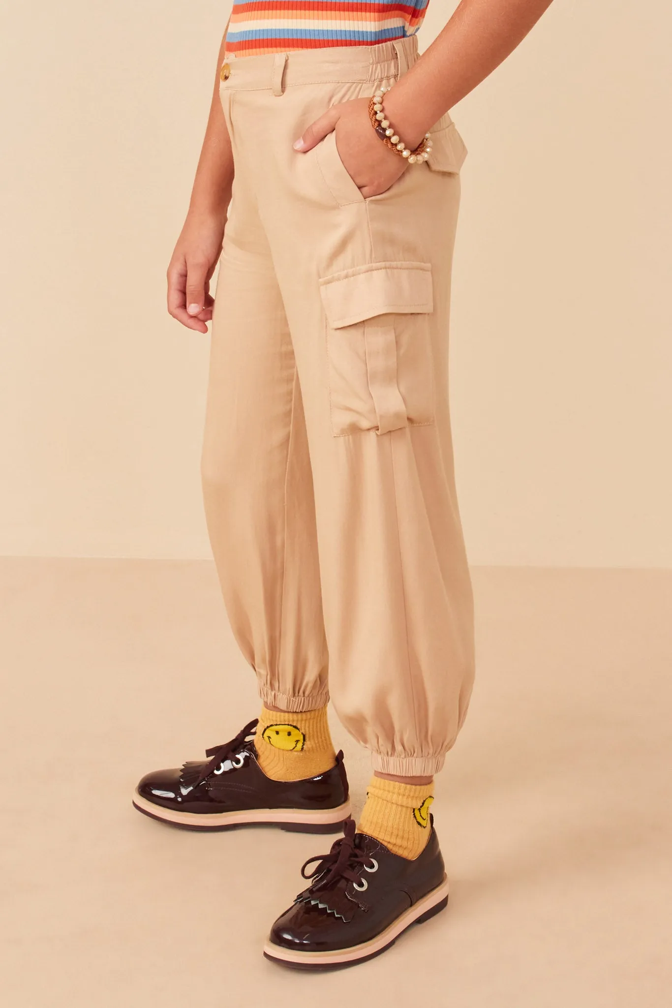 Tencel Cargo Parachute Joggers