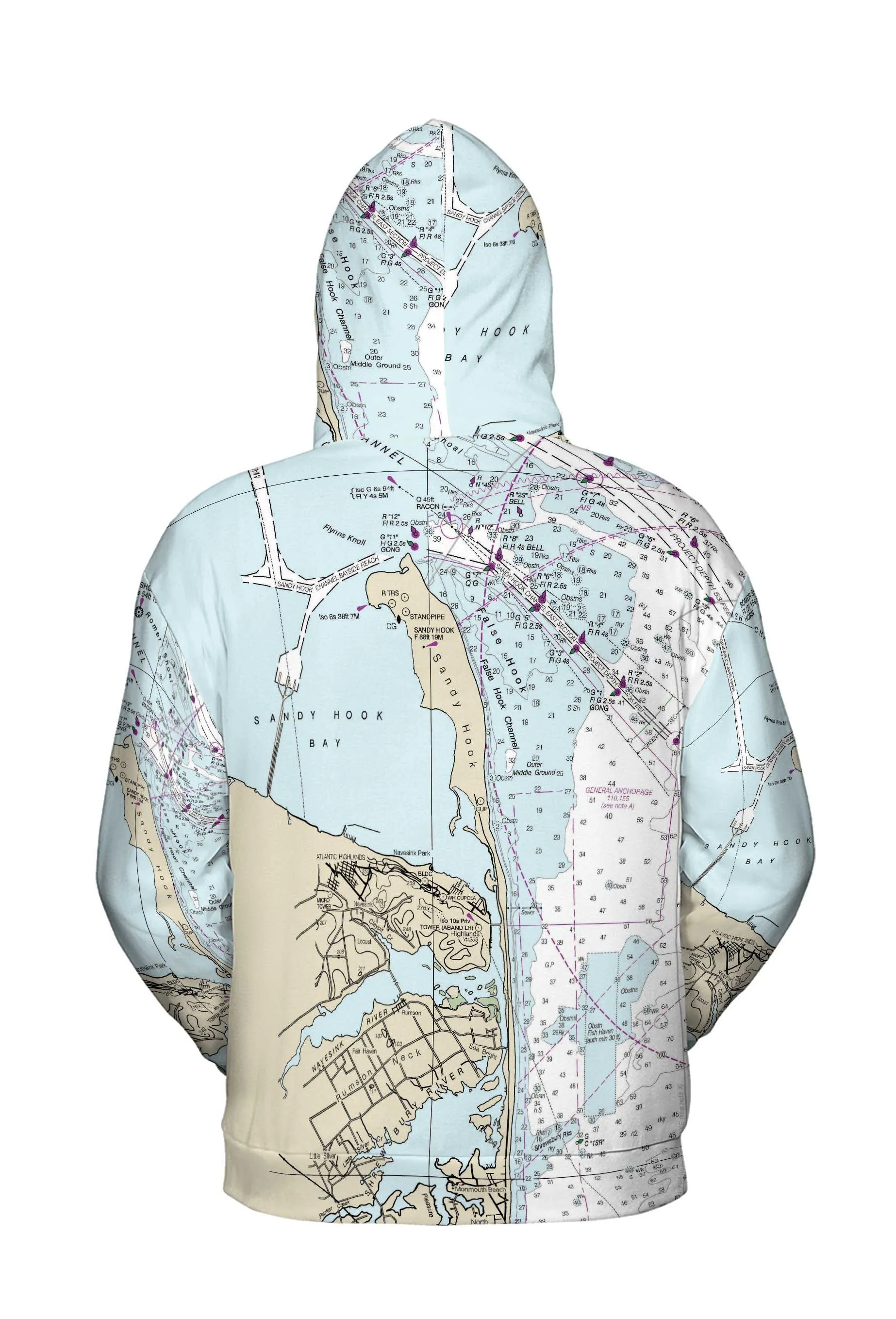 The Sandy Hook Bay Lightweight Hoodie Sweatshirt