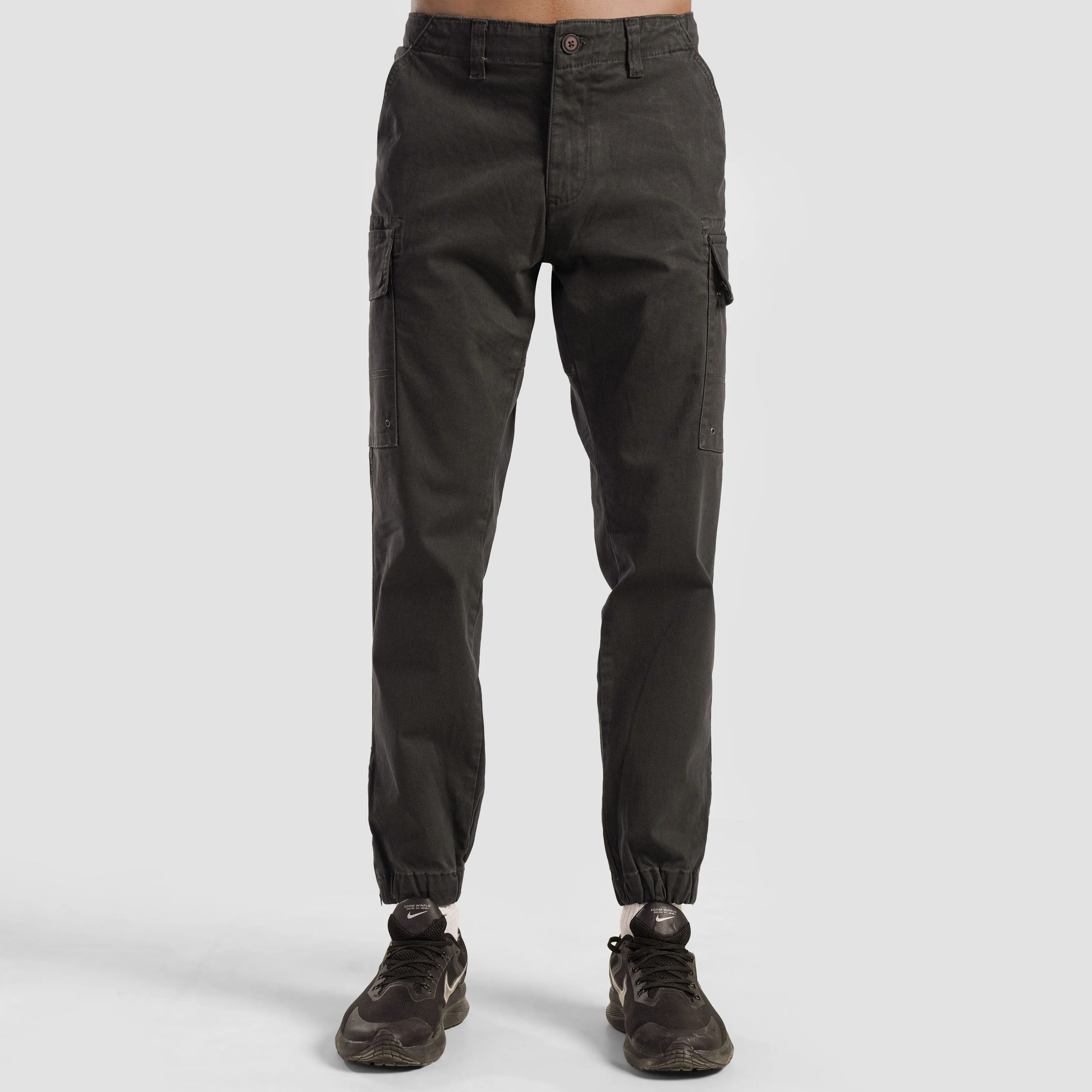 Trek Printed Cargo Joggers (Grey)