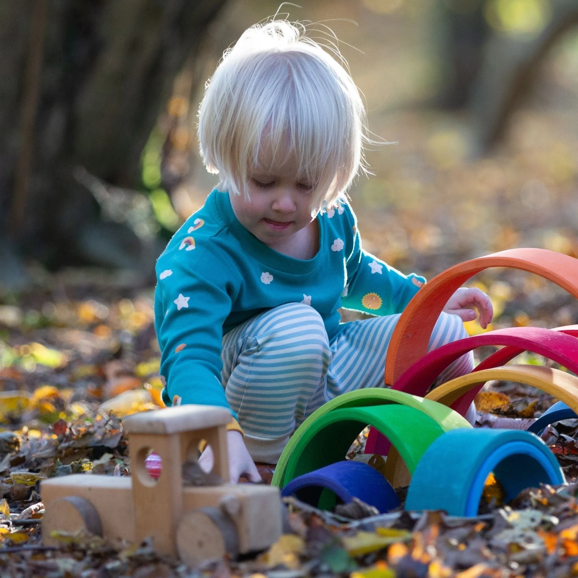 Turquoise Skies Organic T-Shirt & Jogger Playset