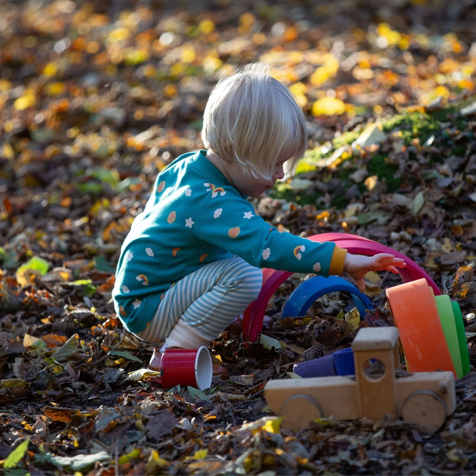Turquoise Skies Organic T-Shirt & Jogger Playset