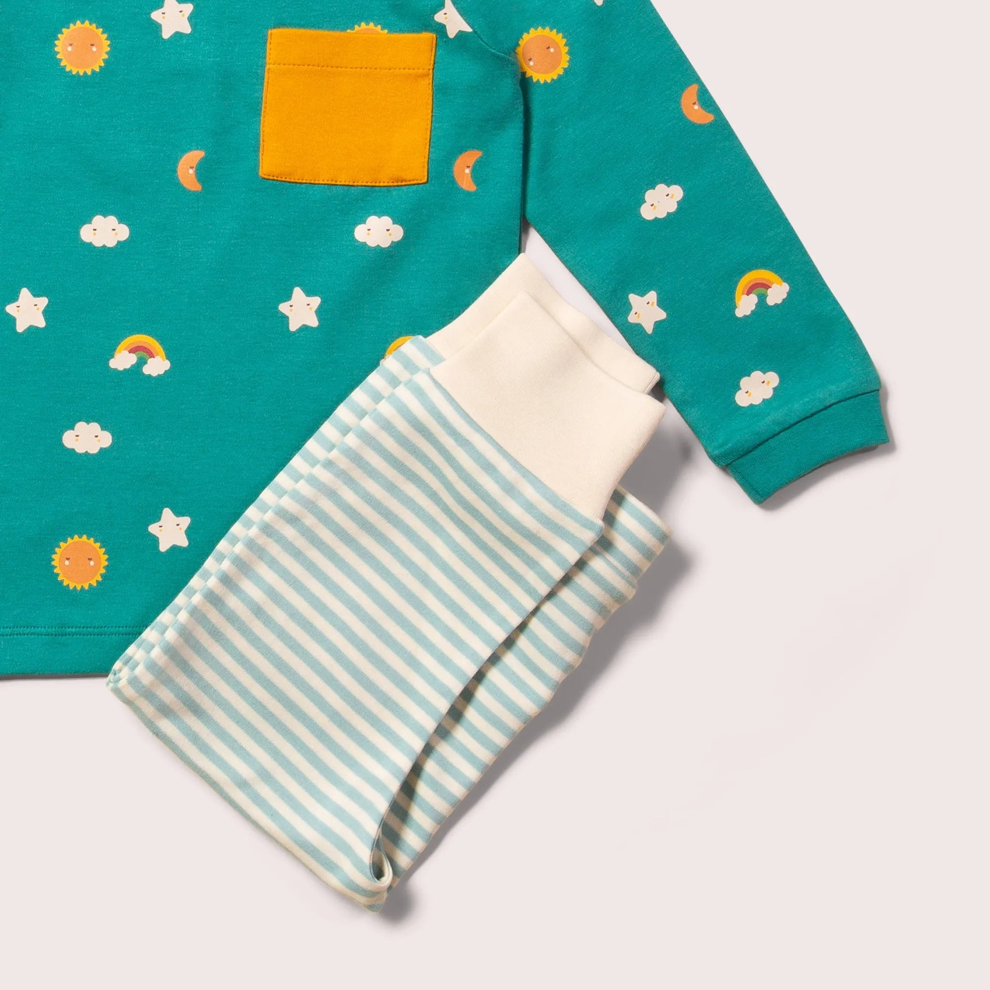 Turquoise Skies Organic T-Shirt & Jogger Playset