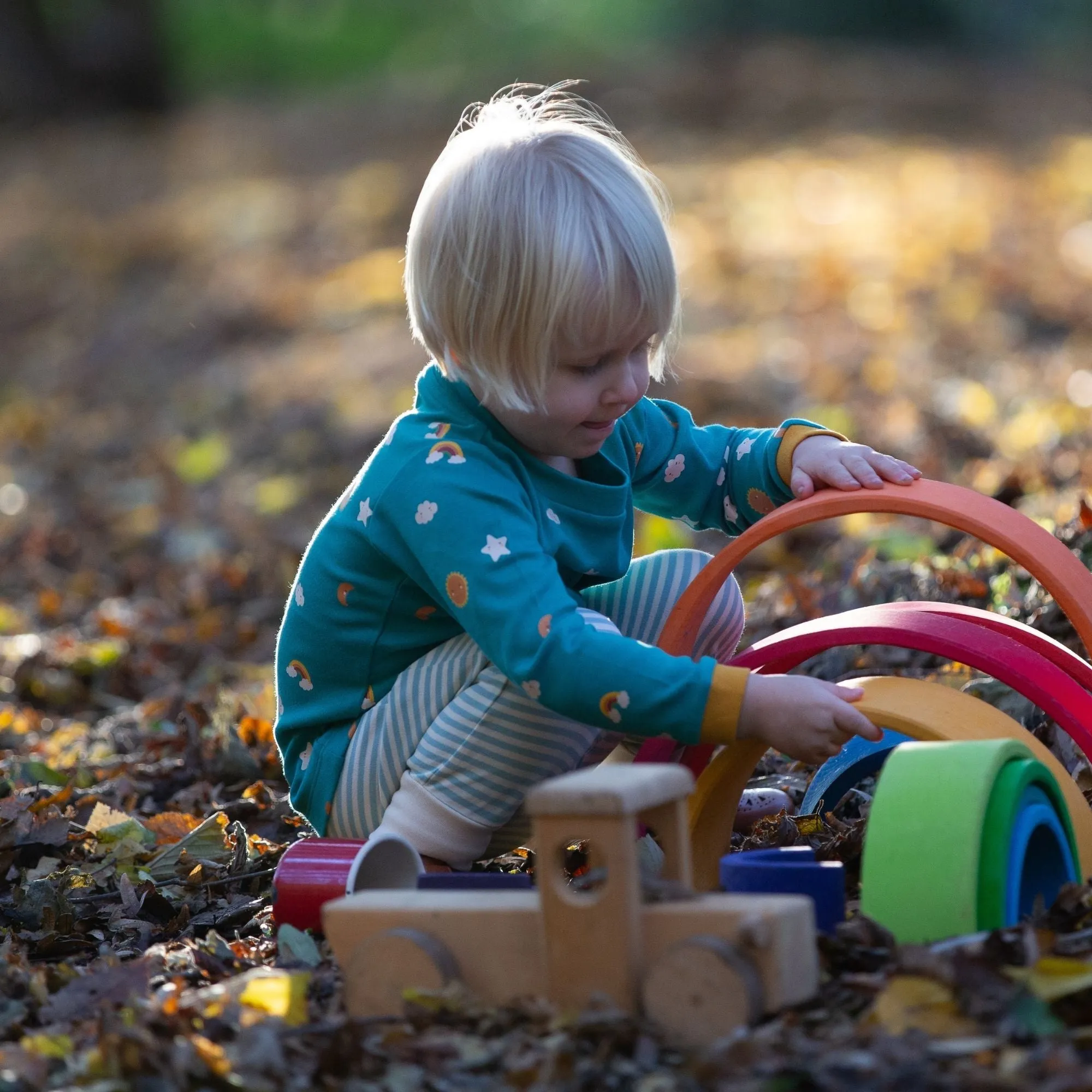 Turquoise Skies Organic T-Shirt & Jogger Playset