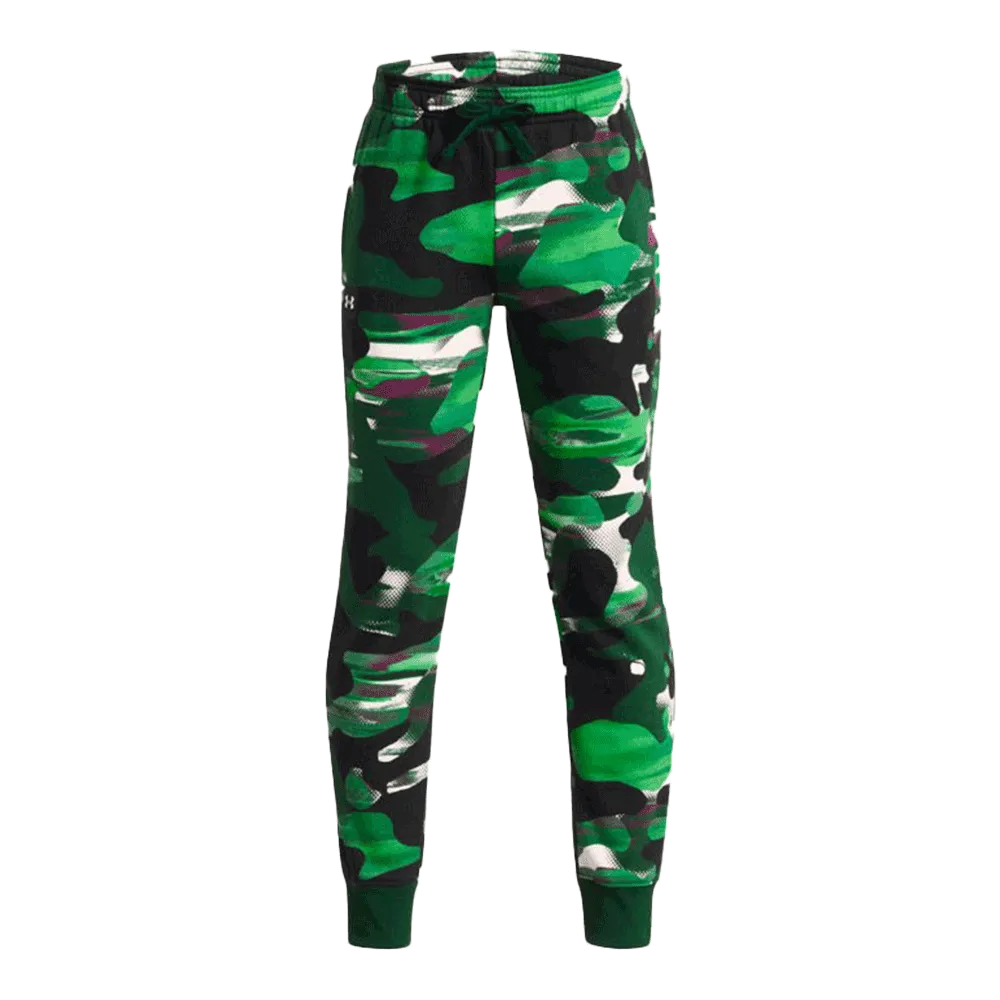 UA Boys' Rival Fleece Printed Joggers