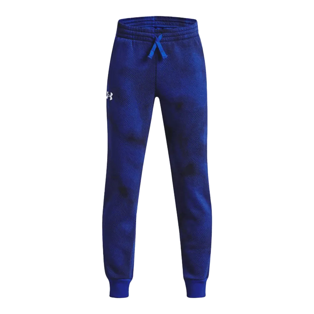 UA Boys' Rival Fleece Printed Joggers