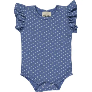 Vignette Blue Flutter Sleeve Onesie