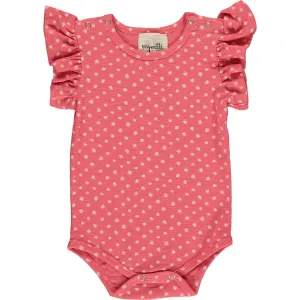 Vignette Coral Flutter Sleeve Onesie