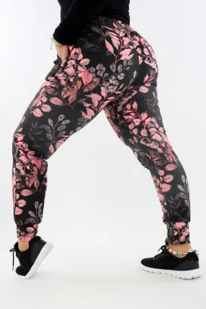 Vintage Watercolour Leaves - Hybrid Joggers 2.0 - Pockets
