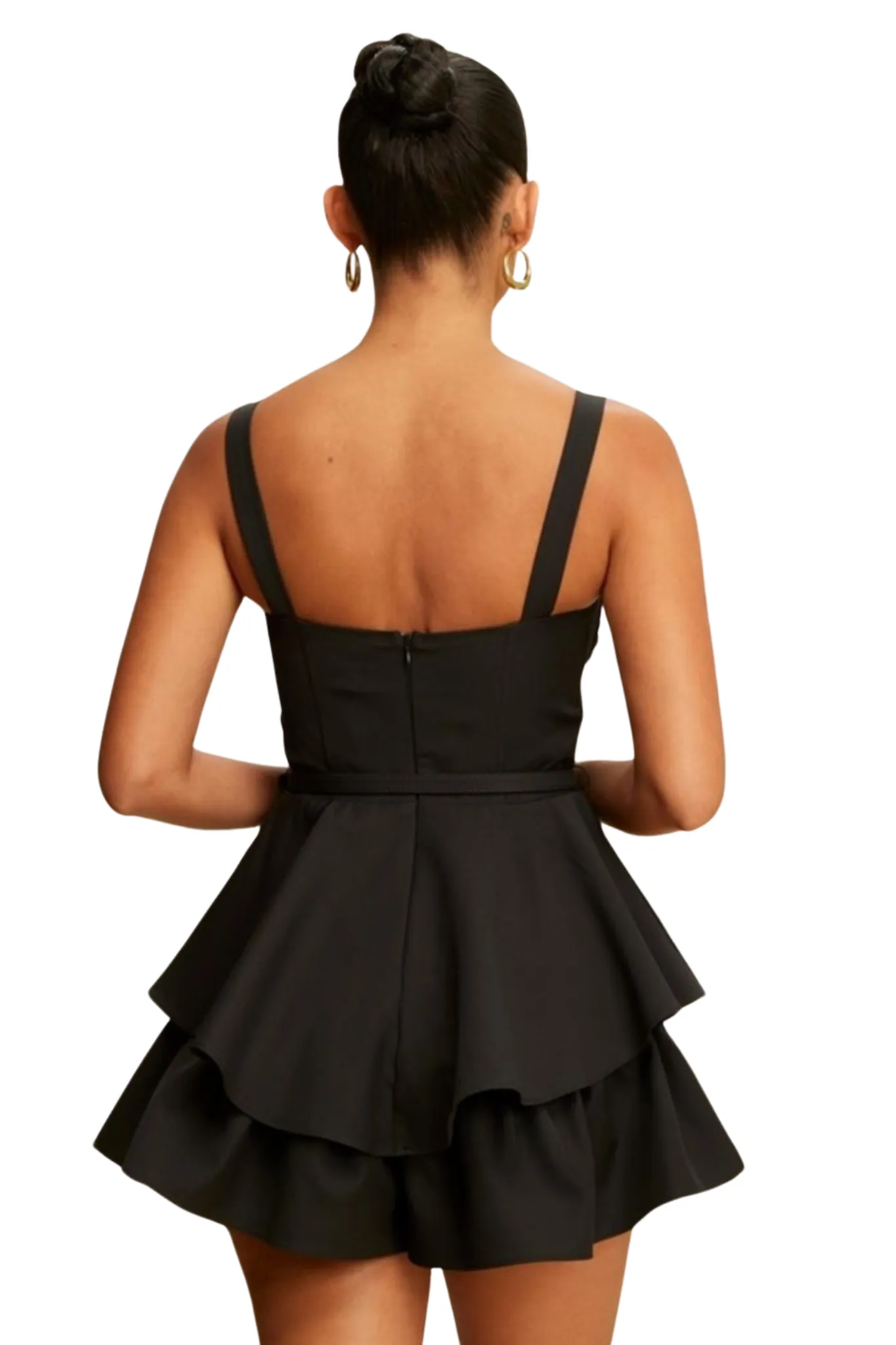 Viselle Ruffle Belt Romper