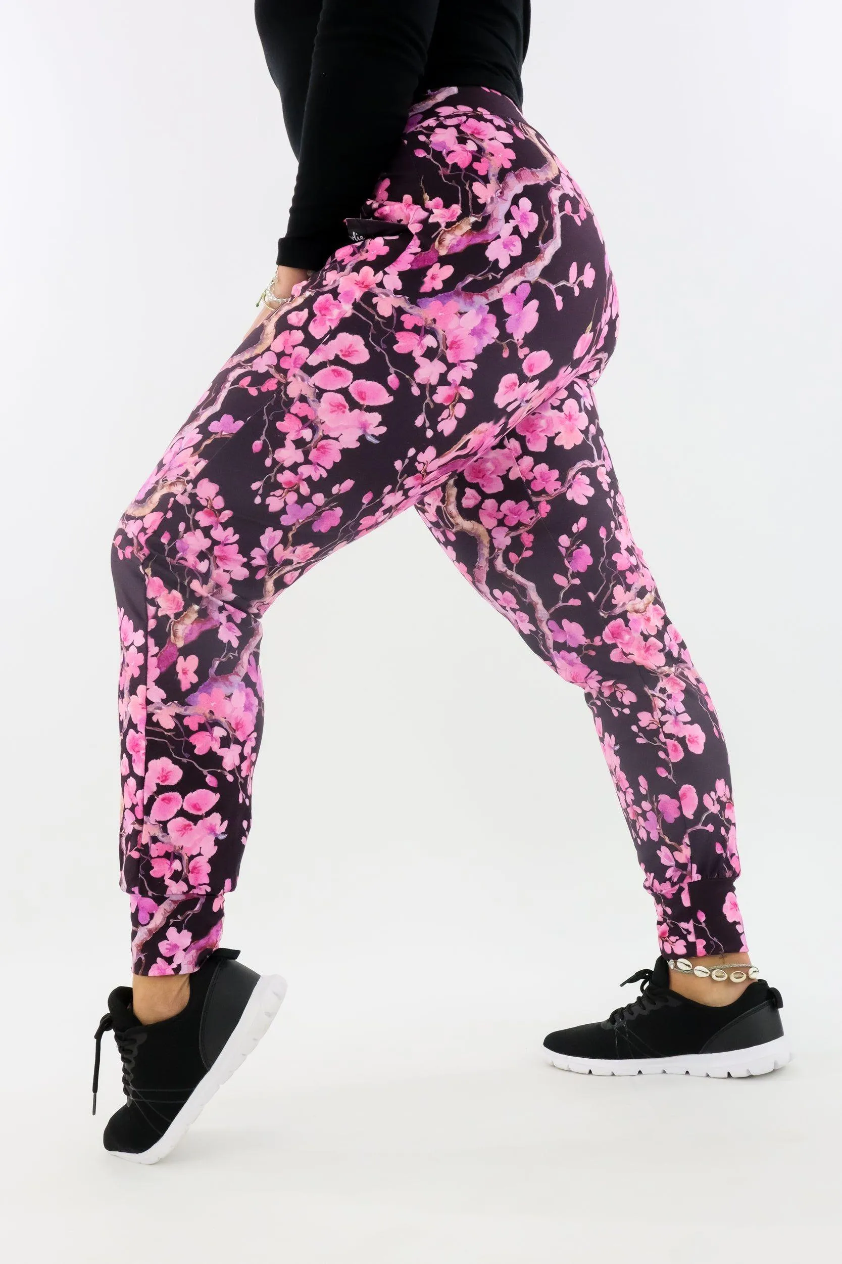 Watercolour Cherry Blossom - Hybrid Joggers 2.0 - Pockets