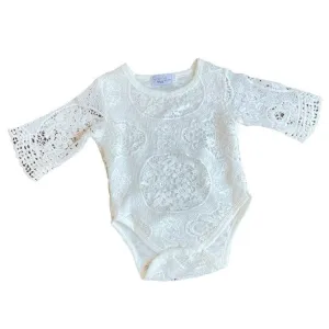 White Lace Romper
