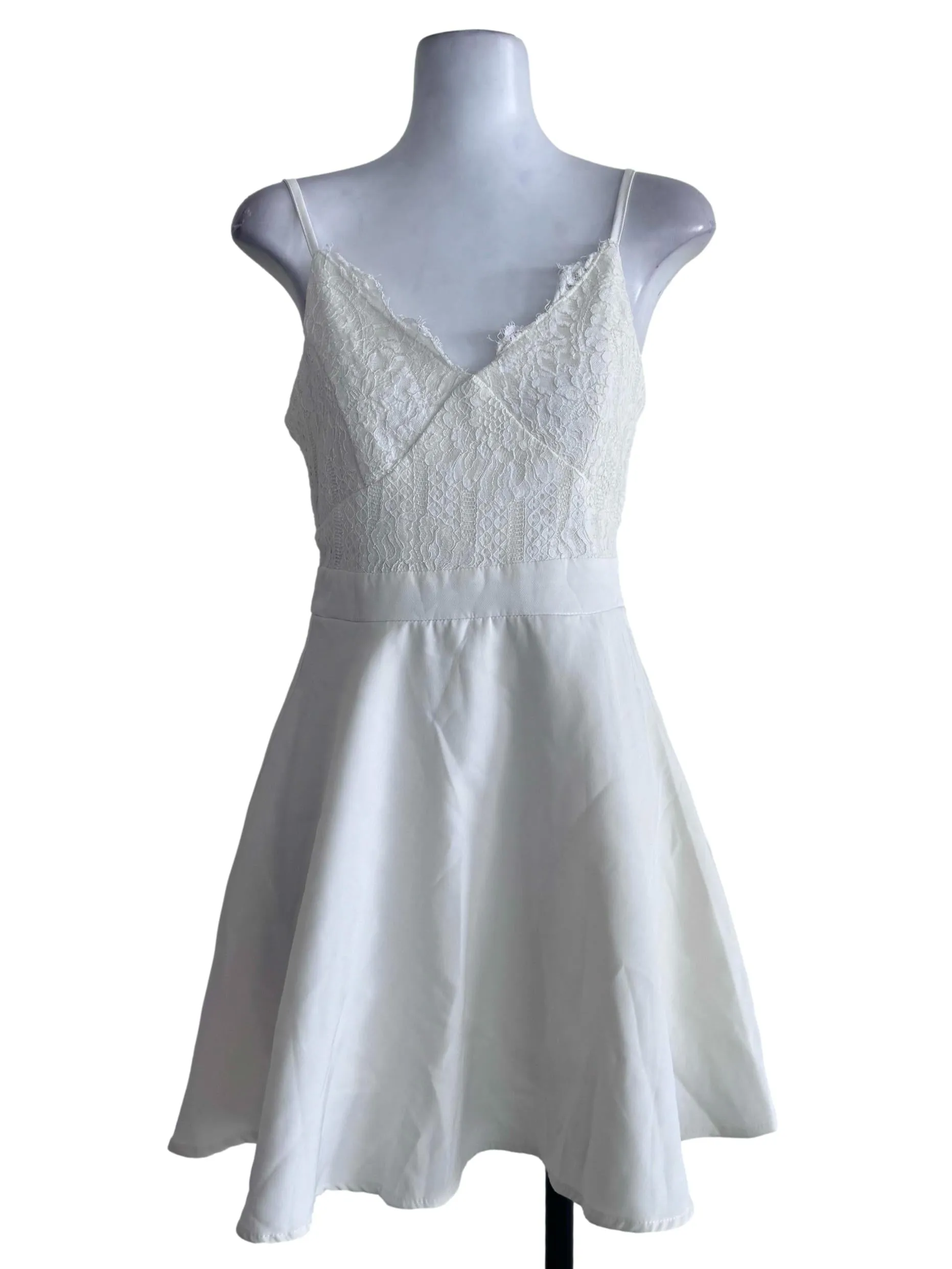 White Laced Rompers