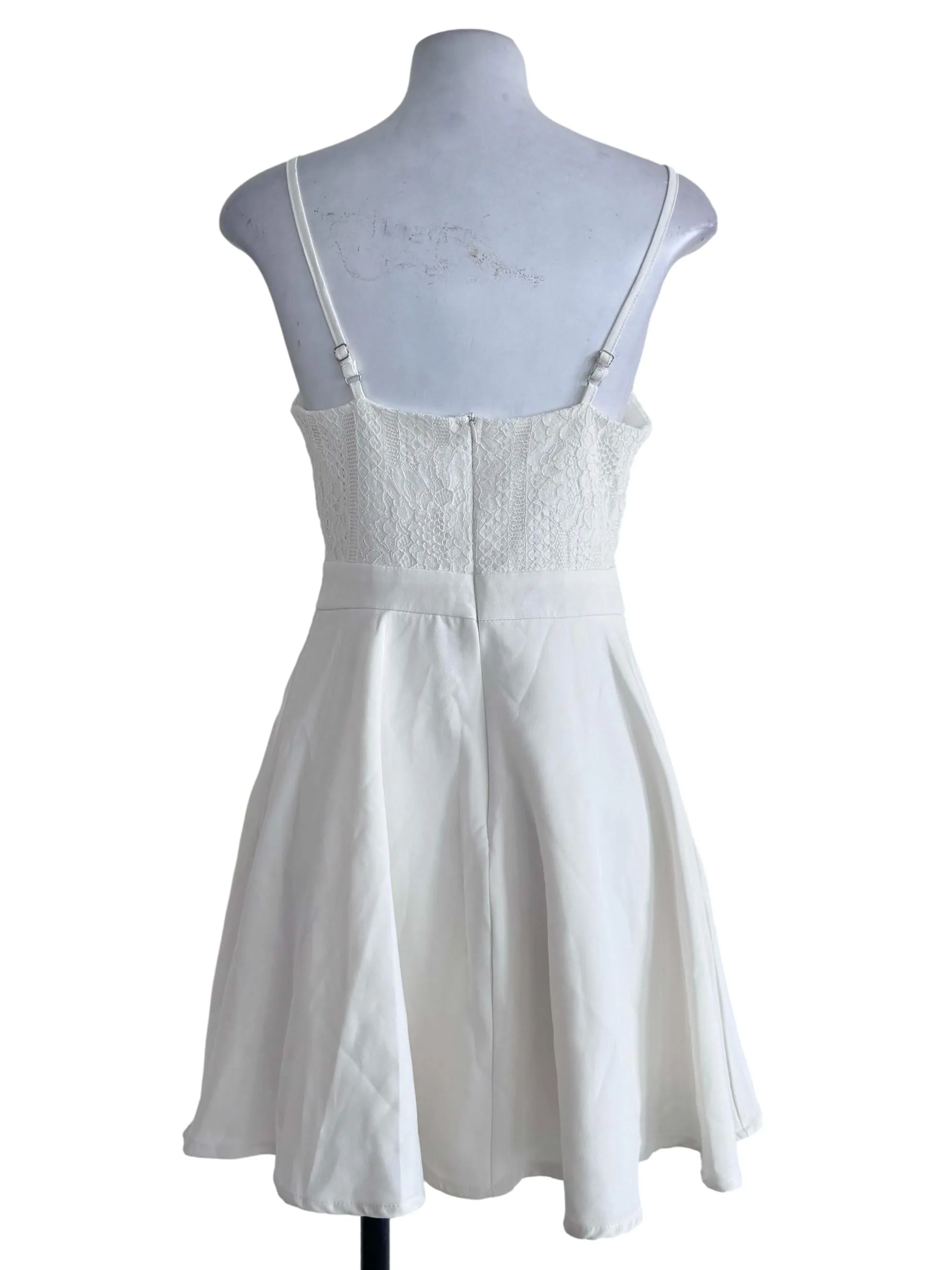 White Laced Rompers