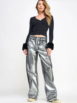 WOMEN'S LONG SLEEVE BUTTON UP BLOUSE TOP