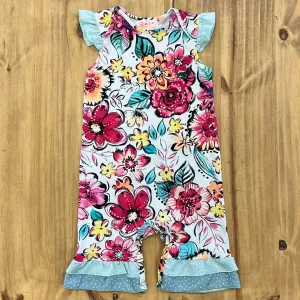 ZaZa Couture Dahlia Flutter Sleeve Romper