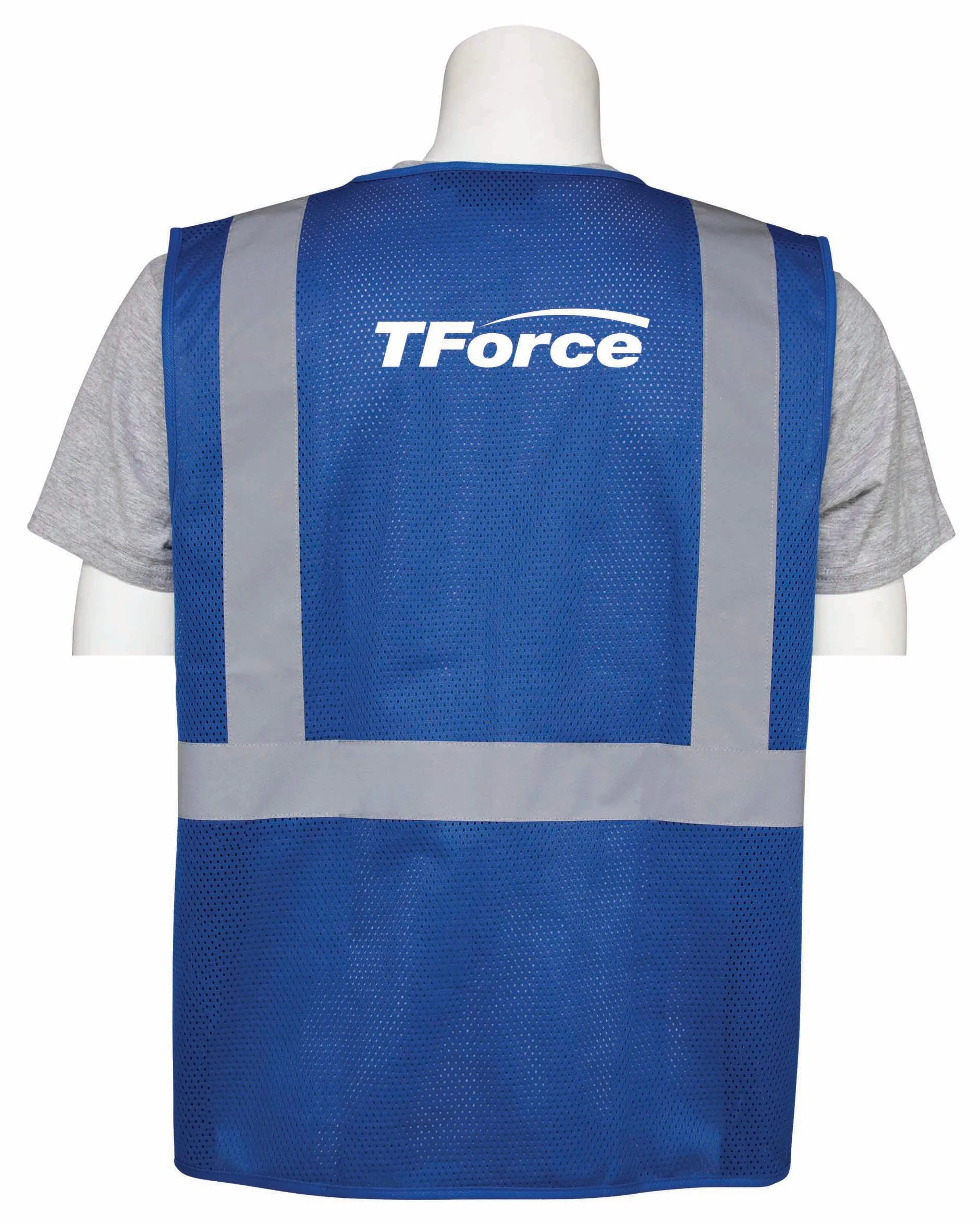 Zippered Safety Vests - BLUE